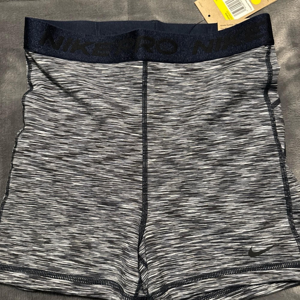 Nike Pro Blue and Black Shorts
